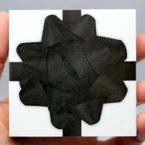 SilverTowne Natural Kraft Paper Gift Box with Black Bow Box Sleeve